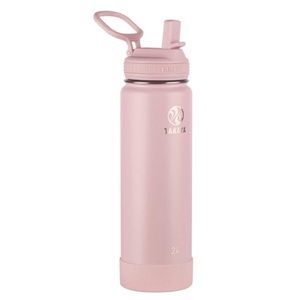 💗Takeya Pink Water Bottle w Straw Lid💗NWOT~24oz